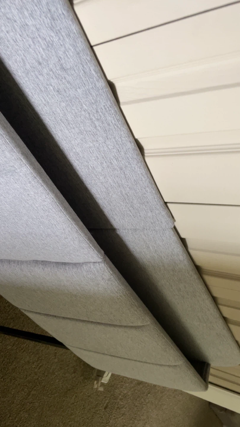 Grey Fabric Bedframe Headboard - photo 2