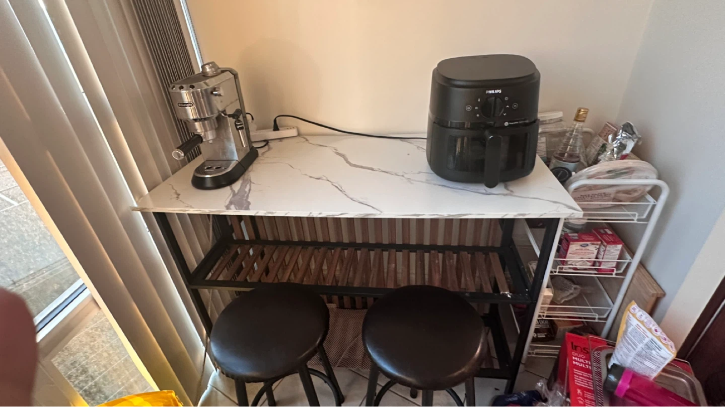 Kitchen Island with 2 Stools
