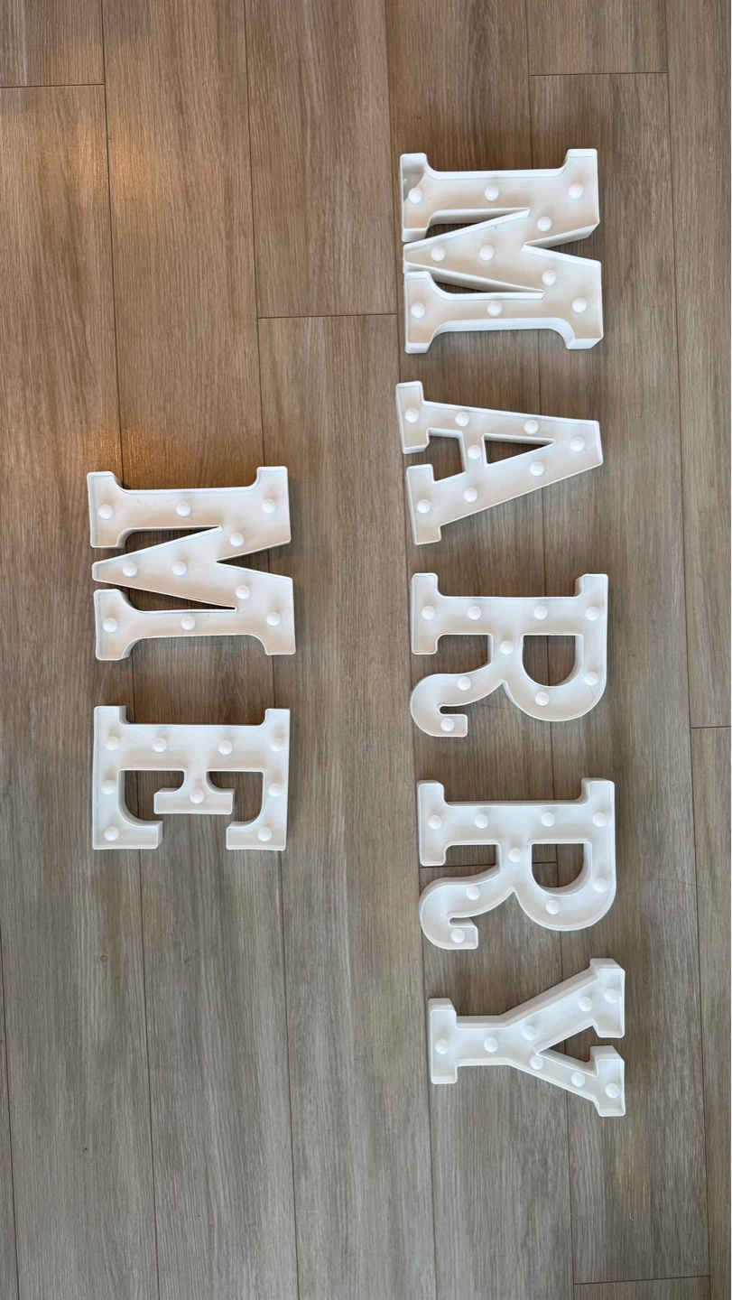 Marry Me Light Up Letters - photo 2