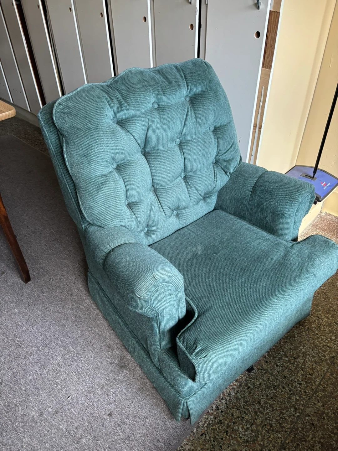 Teal Fabric Armchair - photo 2