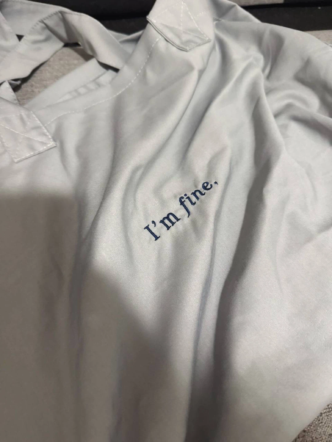 Grey Tote Bag – “I’m fine” - photo 2