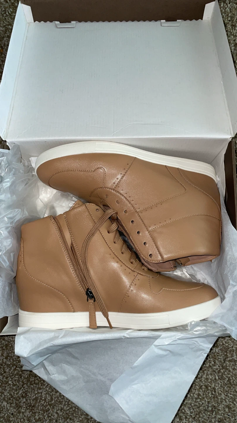 Paolo Andres-L Oak Leather Mid-Top Wedged Sneakers
