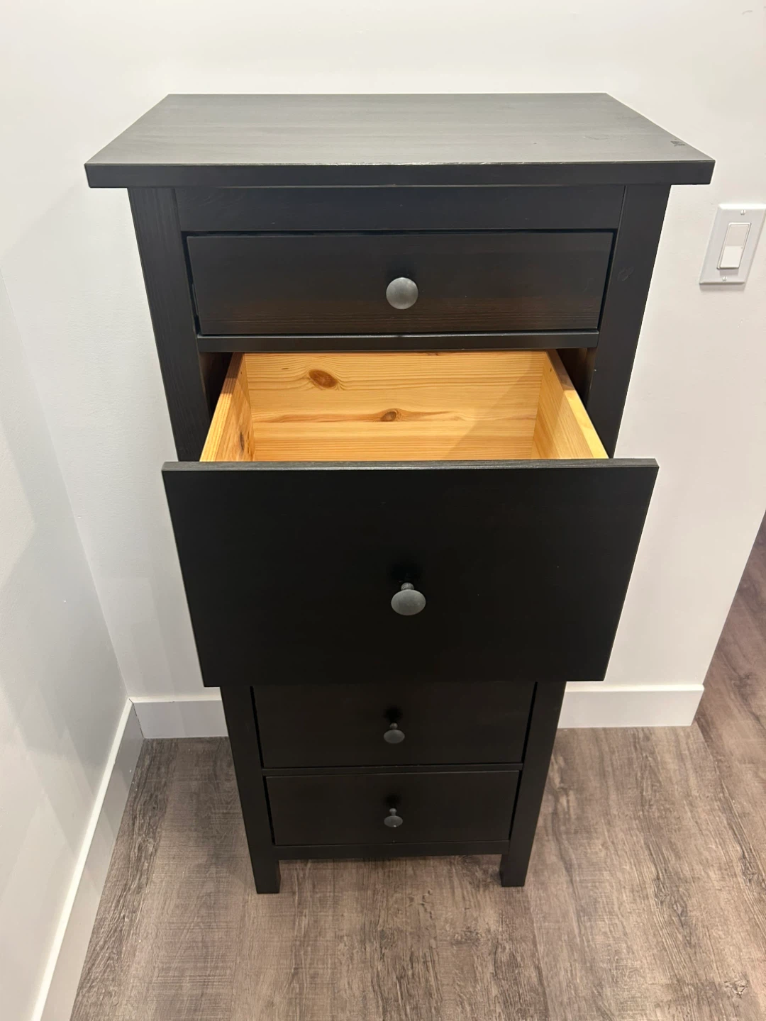 IKEA HEMNES dresser 5 drawers black brown - photo 3