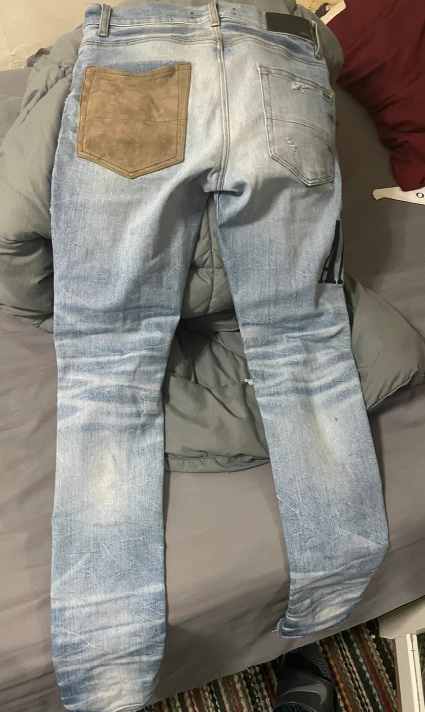 Amiri Grunge Patch Jeans - photo 2