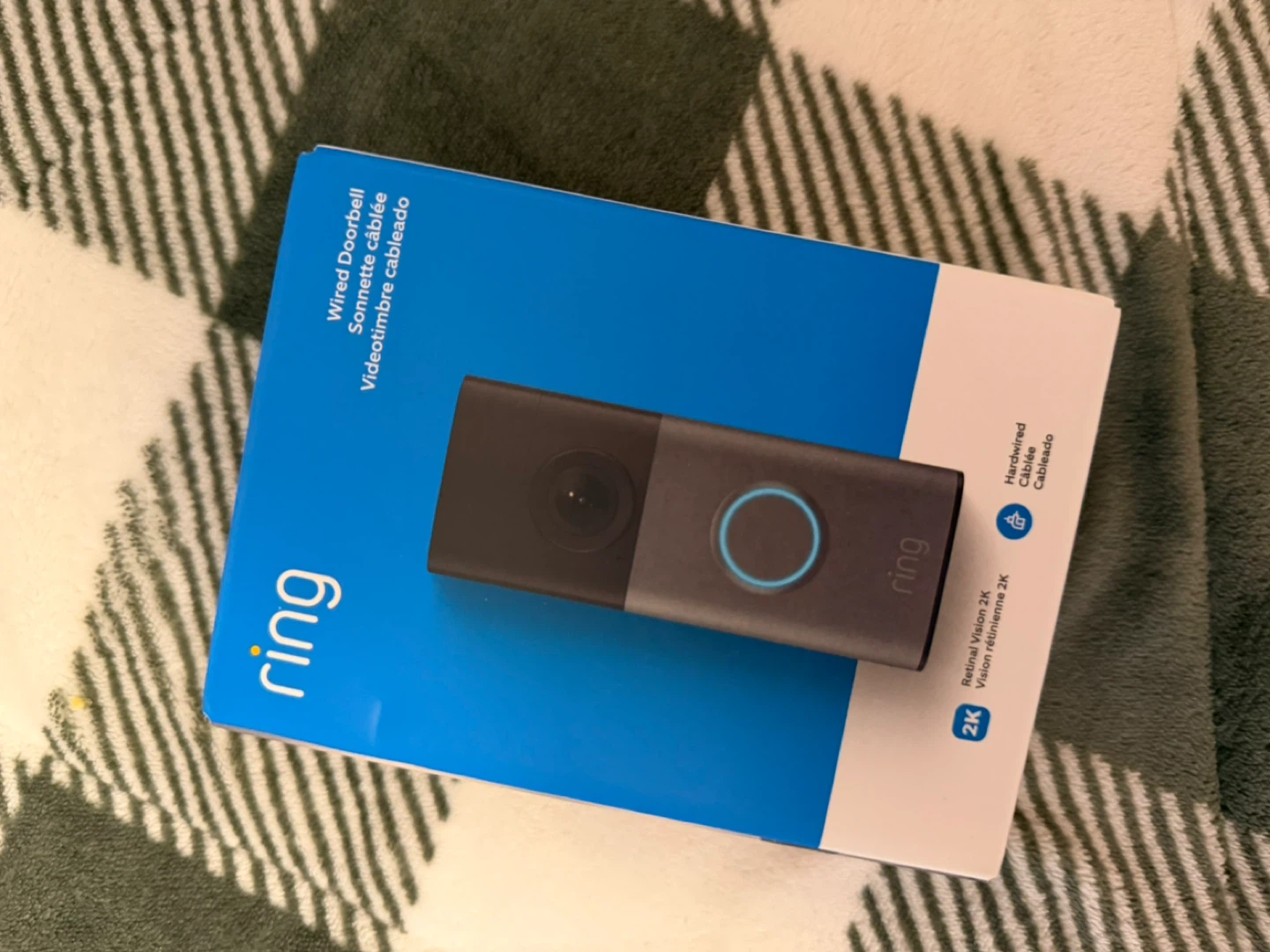 Ring Wired Doorbell with 2K Retinal Vision