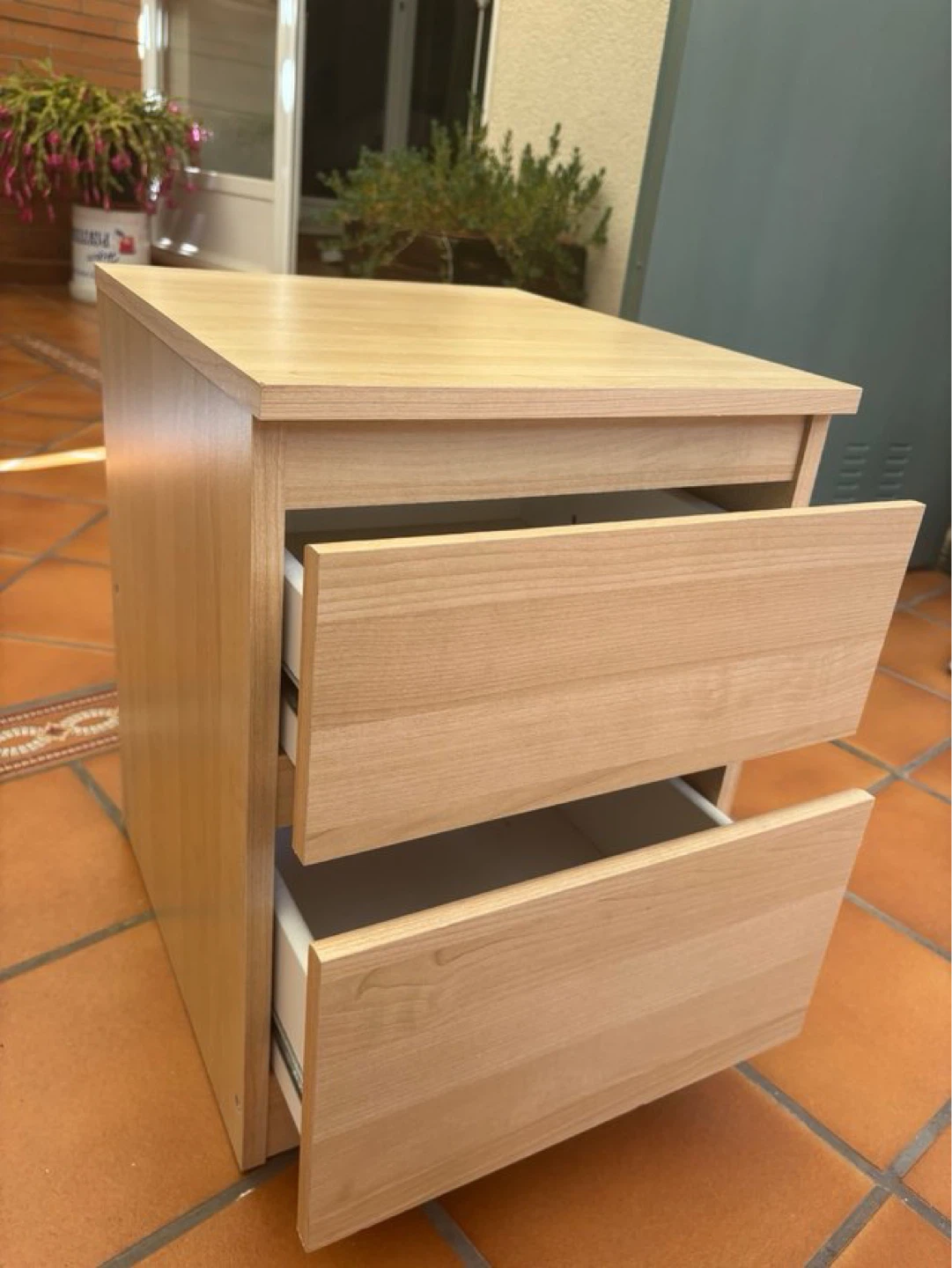 IKEA MALM nightstand oak colour n - photo 2