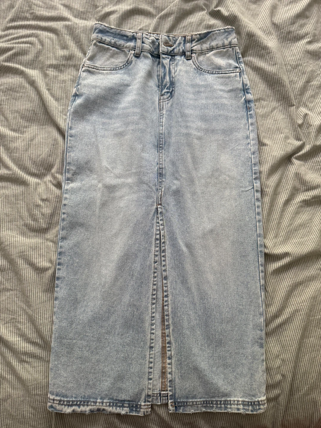 Denim Midi Skirt - Never Worn