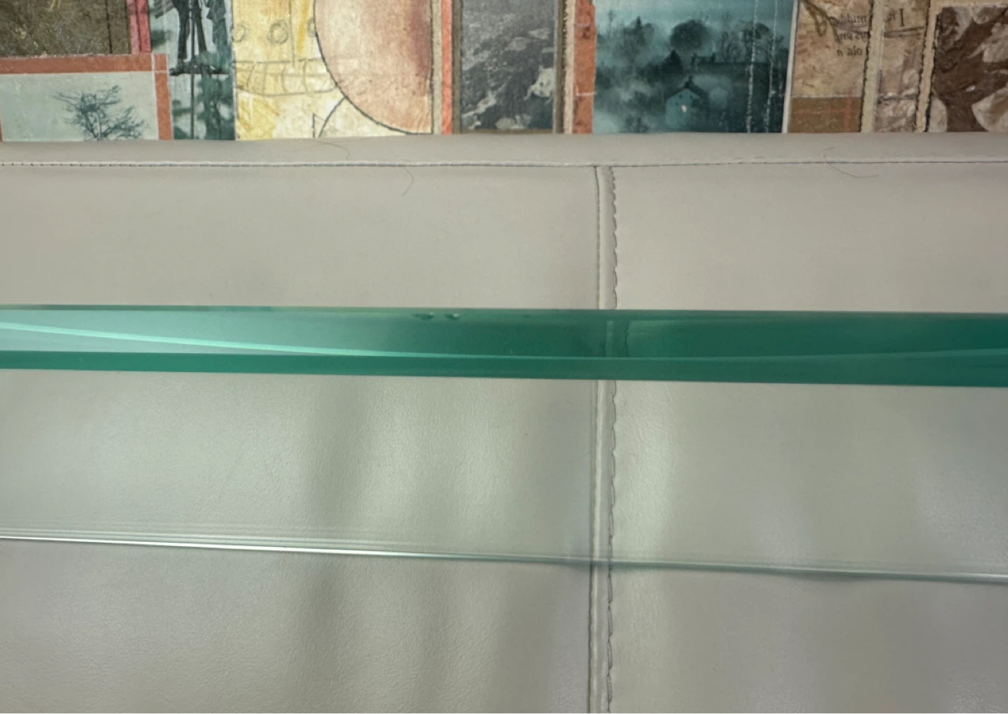 Morosini 22" 2-Tiered Glass Shelf w/ Towel Bar Polished Nickel - photo 4