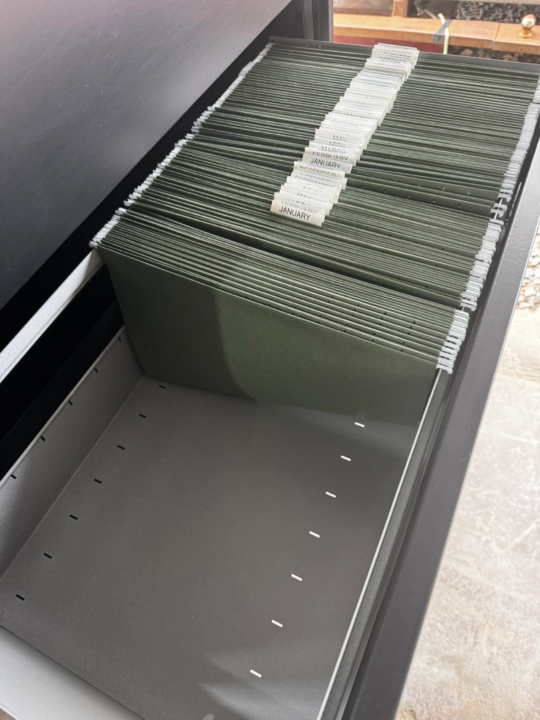 Black 4-Drawer Filing Cabinet with Lock & Keys - photo 4