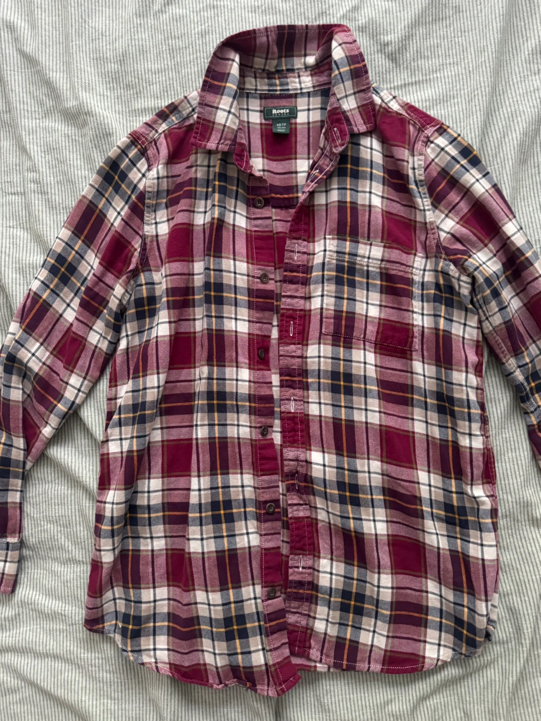 Roots Plaid Flannel Shirt XS-TP