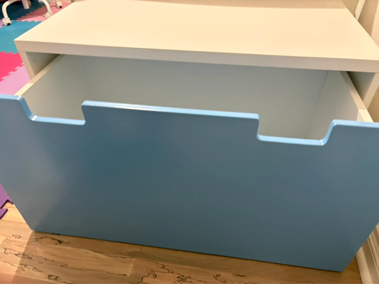 Blue and White Toy Storage Box - photo 2