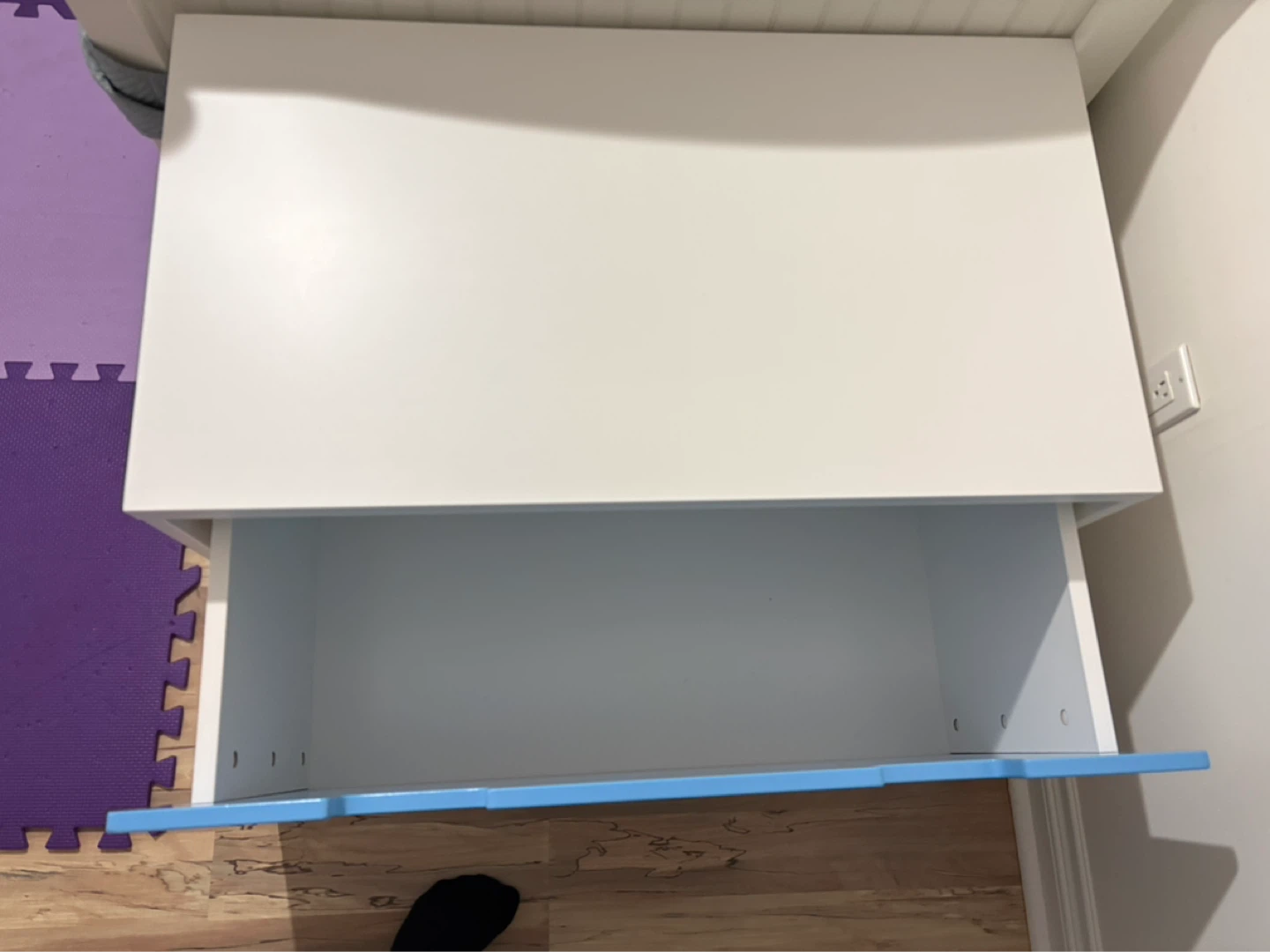 Blue and White Toy Storage Box - photo 3