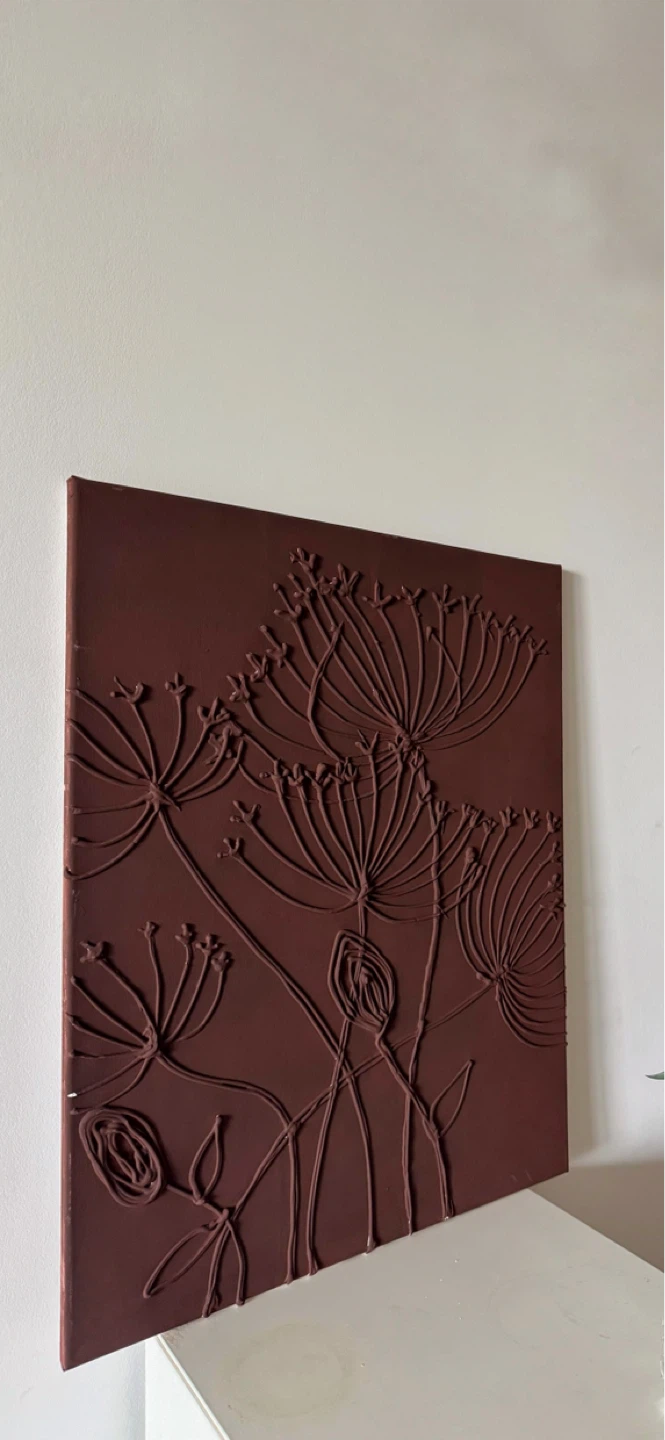 Warm Earth-Tone Wall Art | Handmade Textured Painting - photo 2