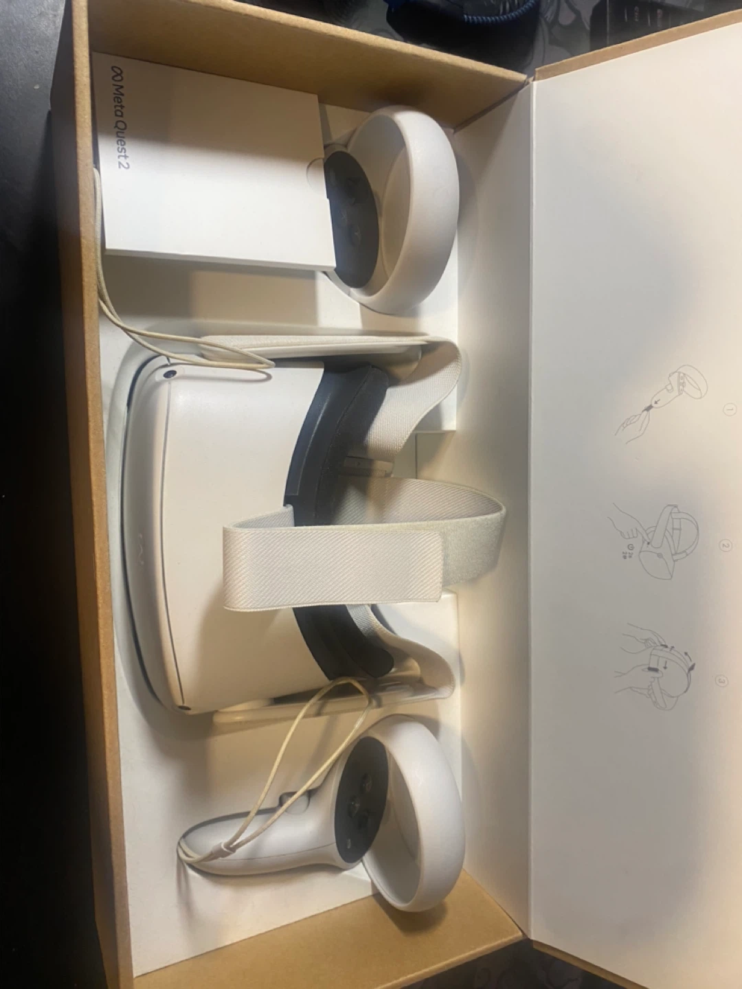 Meta Quest 2 VR Headset and Controllers