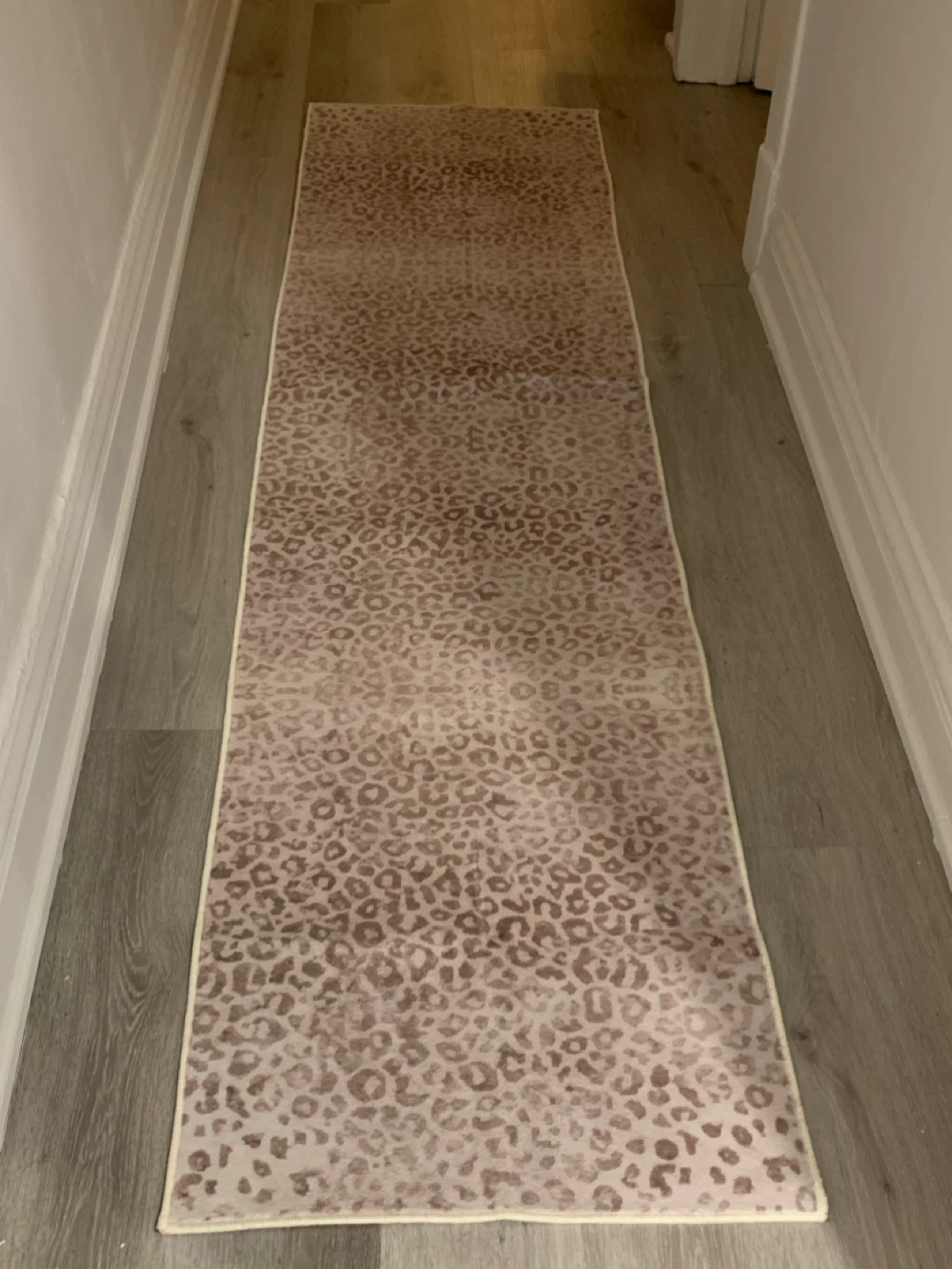 Leopard Print Runner Rug