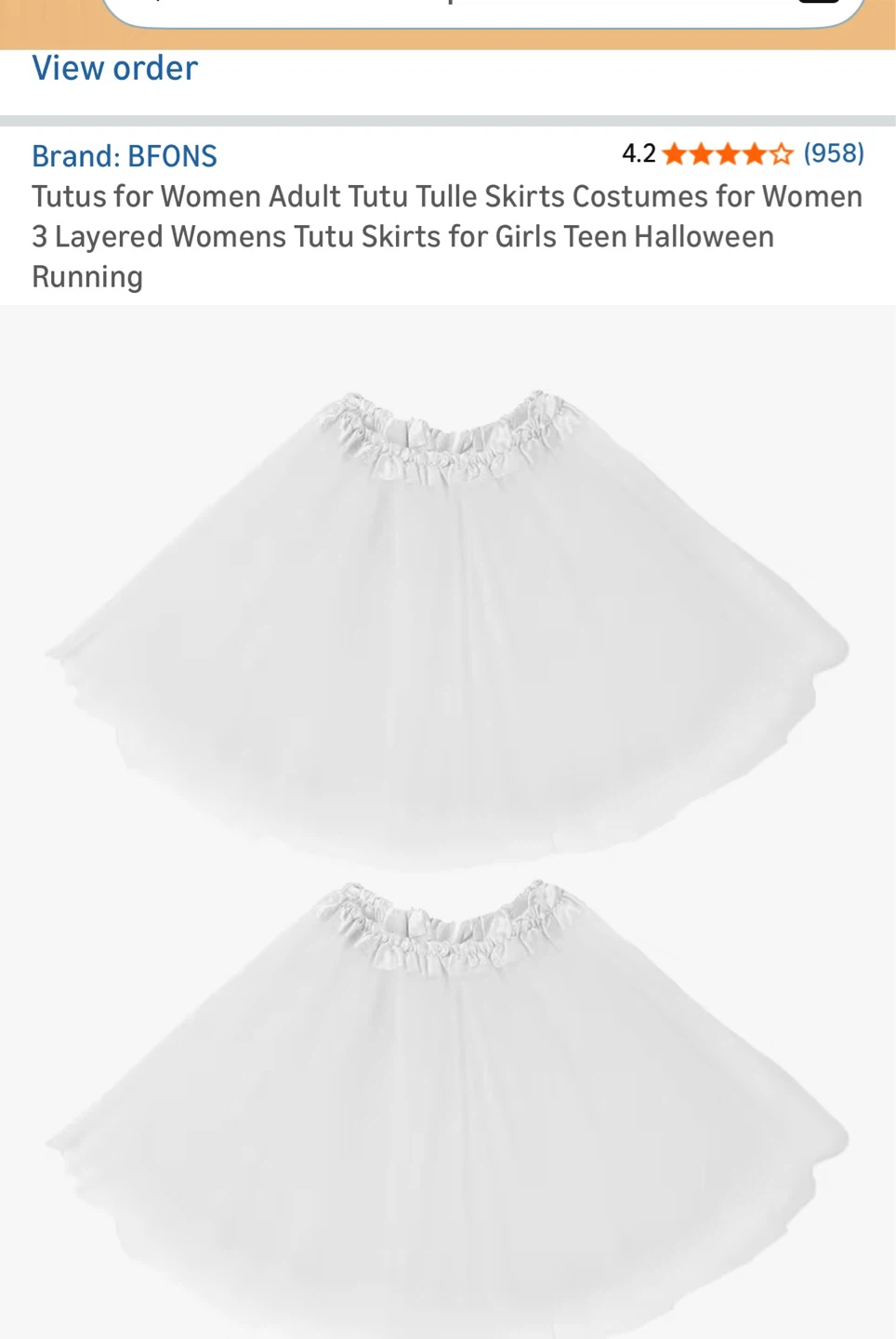 Women Adult Tulle Tutu Skirt (2 of them!)