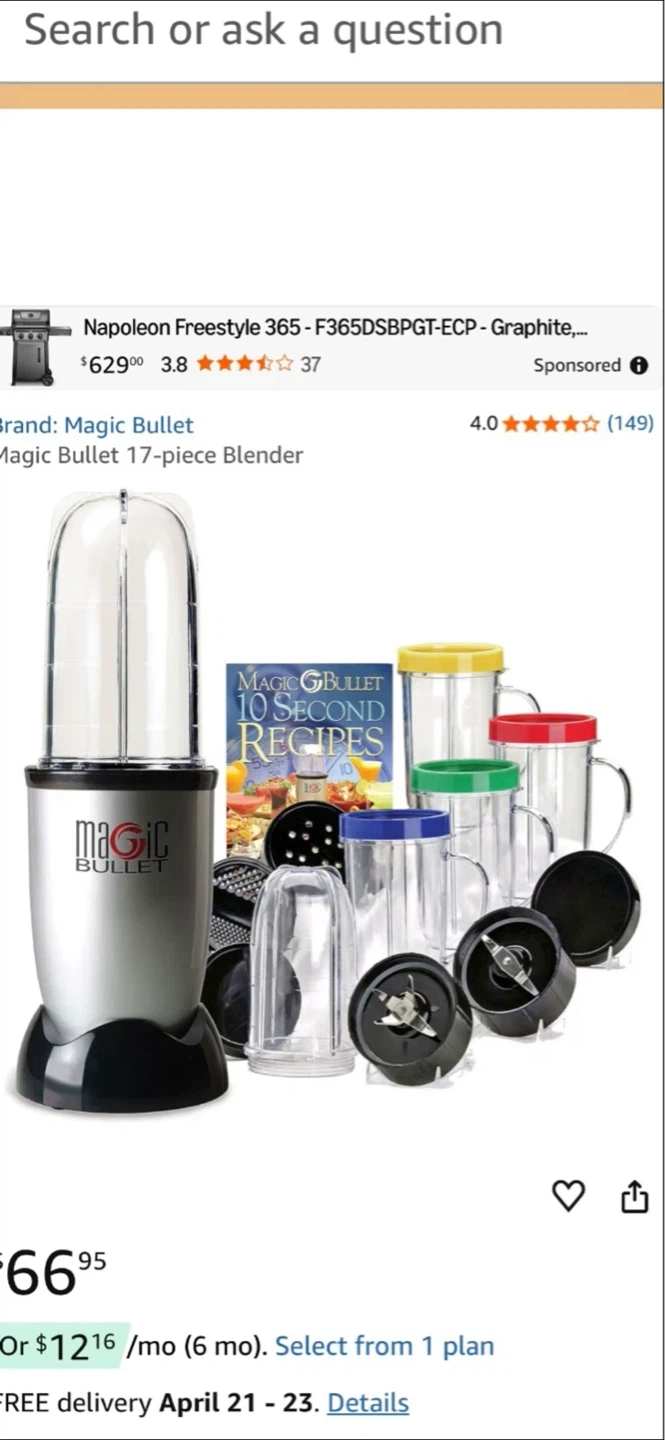 Magic Bullet Original 17-Piece Blender Set