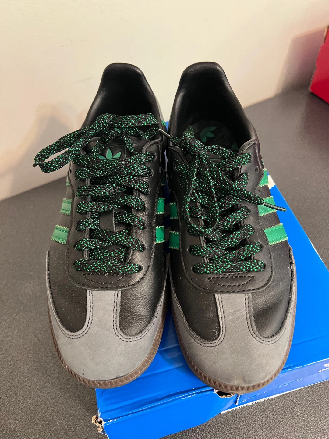 Adidas Samba OG Women’s Sneakers Black Green Size 7.5 - photo 5