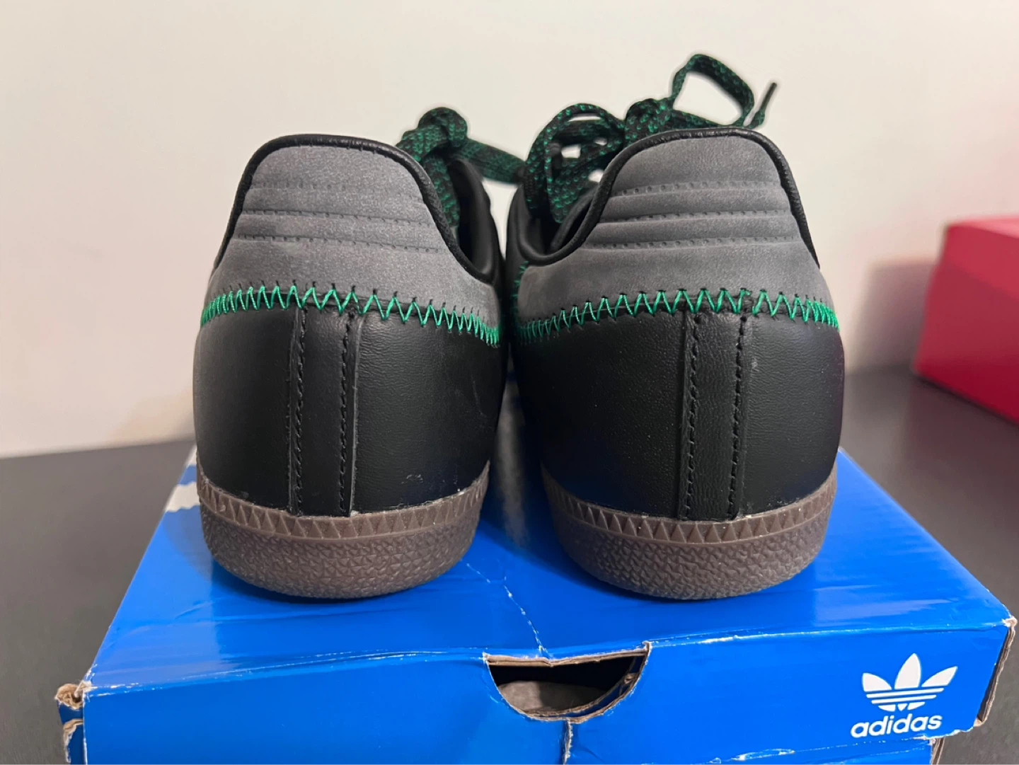 Adidas Samba OG Women’s Sneakers Black Green Size 7.5 - photo 4