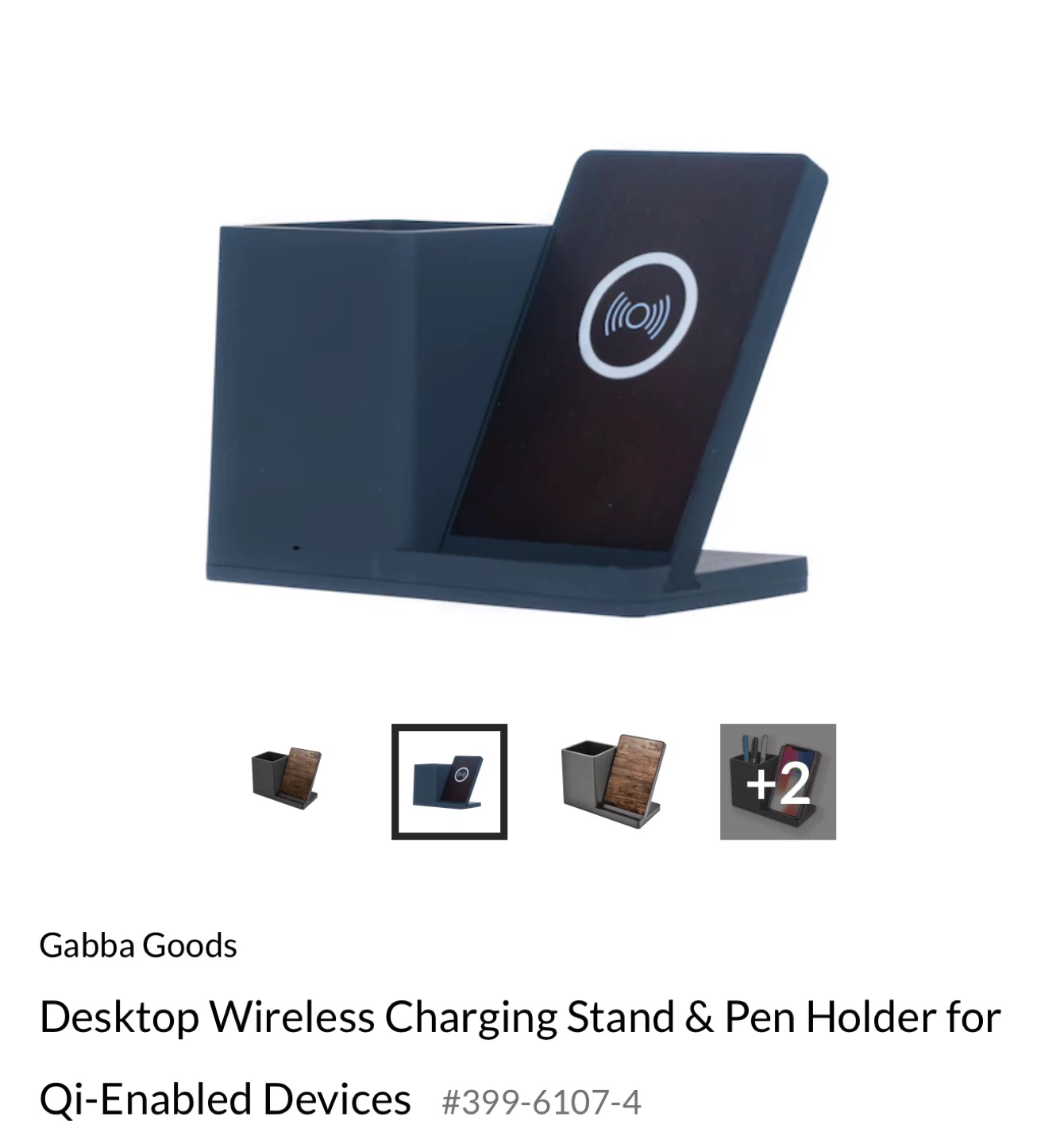 Desktop Wireless Charginf Stand & Pen Holder - photo 2
