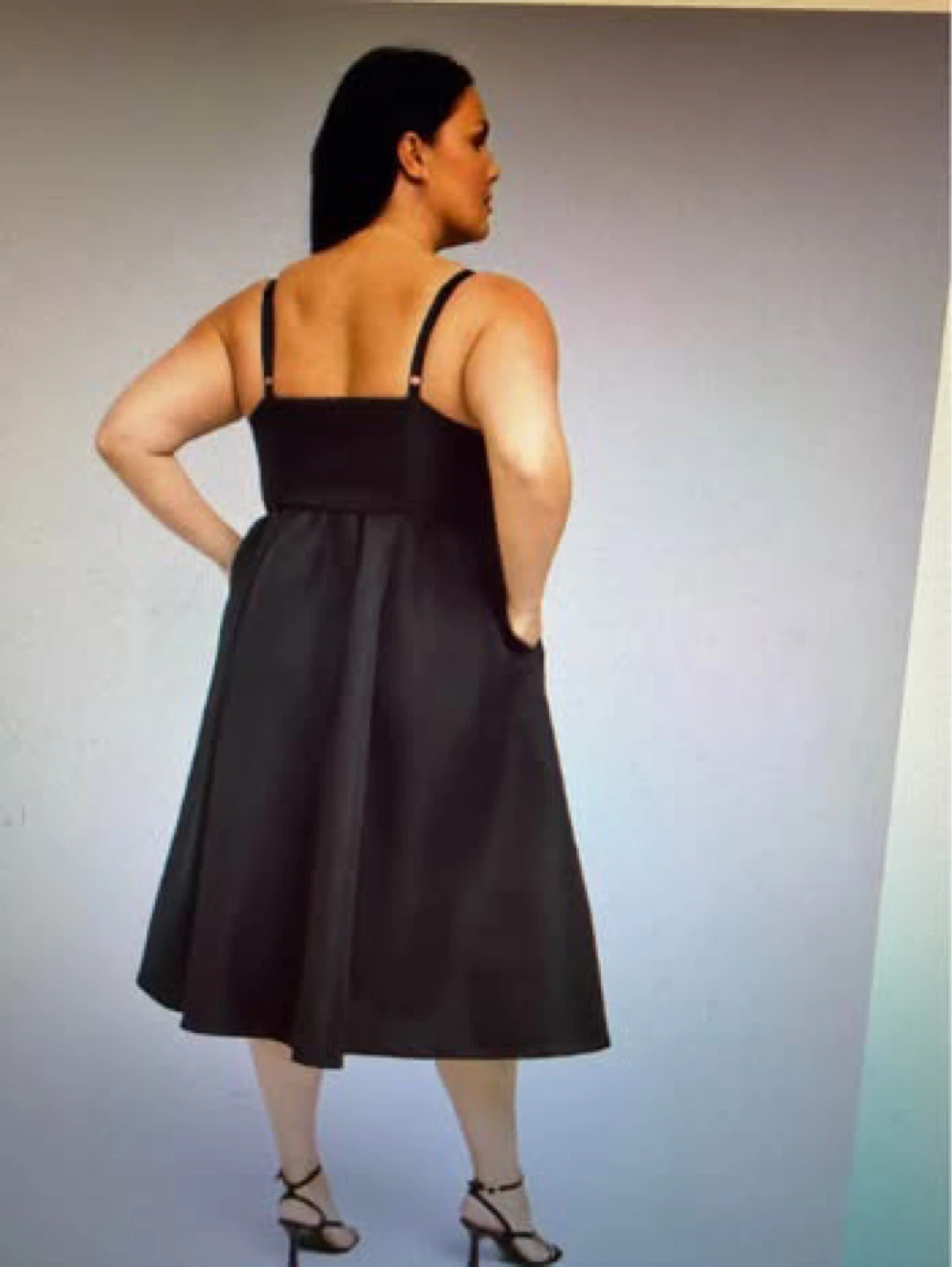 Belle Isle Bow Midi Dress Black - photo 2
