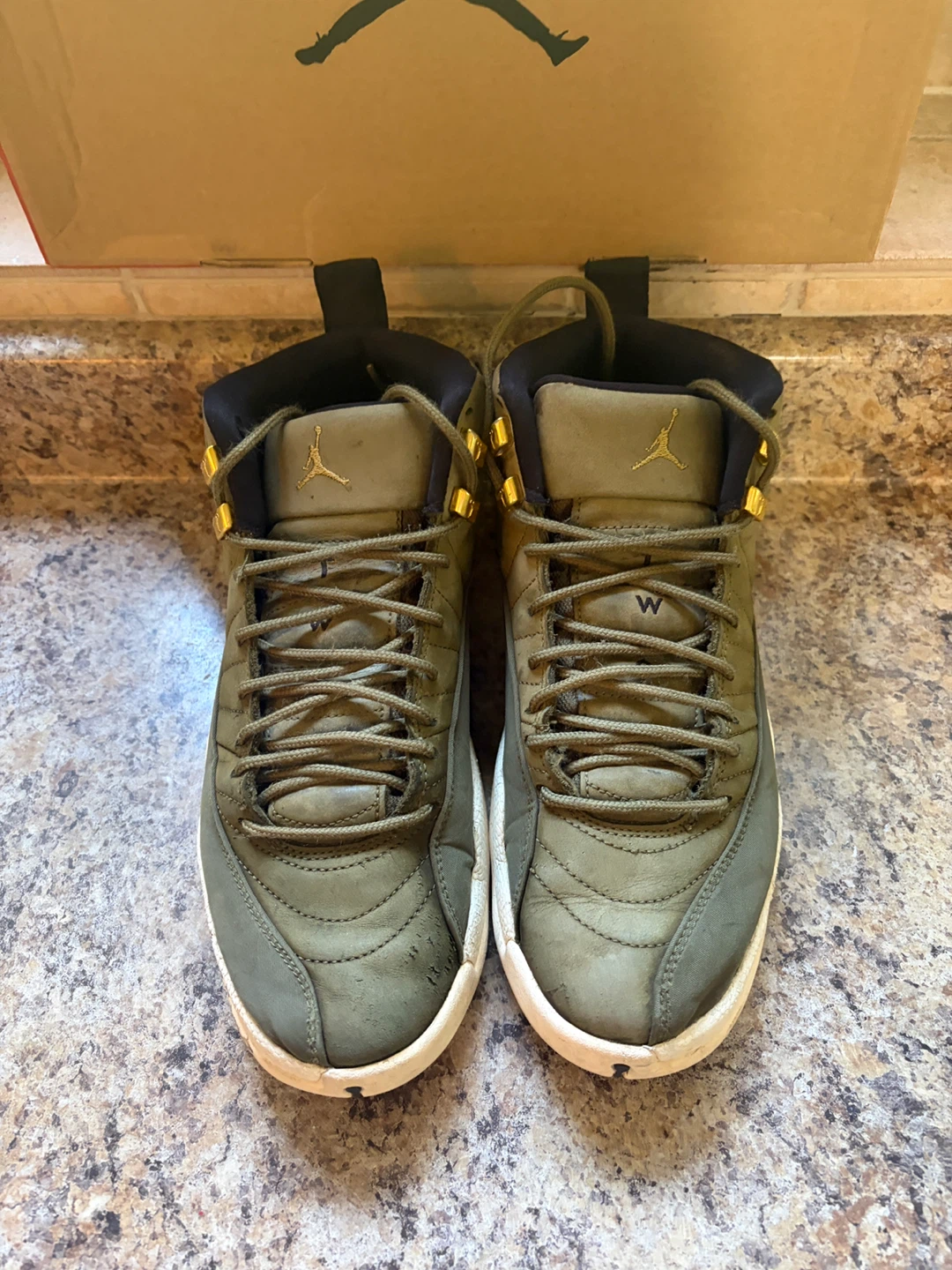 Air Jordan 12 Retro Olive 23 Shoes - photo 4
