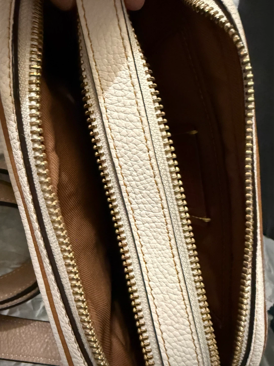 Coach Crossbody Bag - White Pebble Leather - photo 5