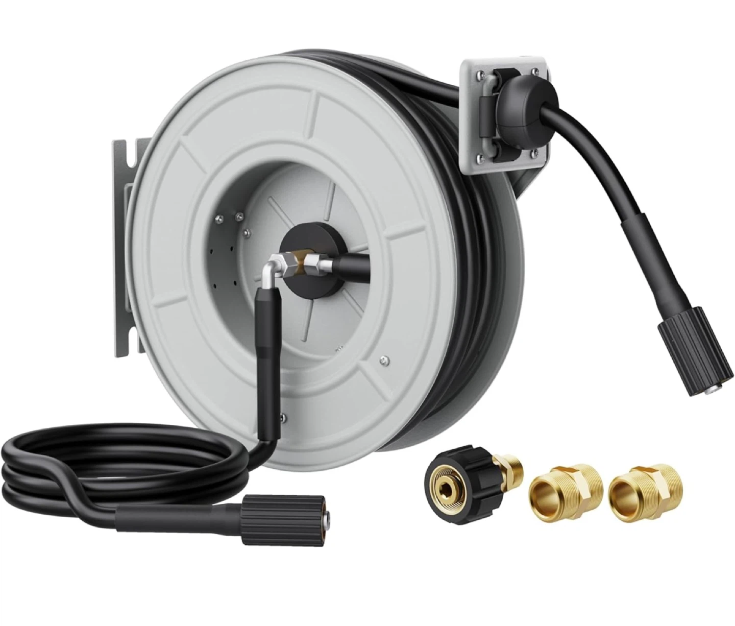 Giraffe Tools Retractable Hose Reel with 65ft Hose