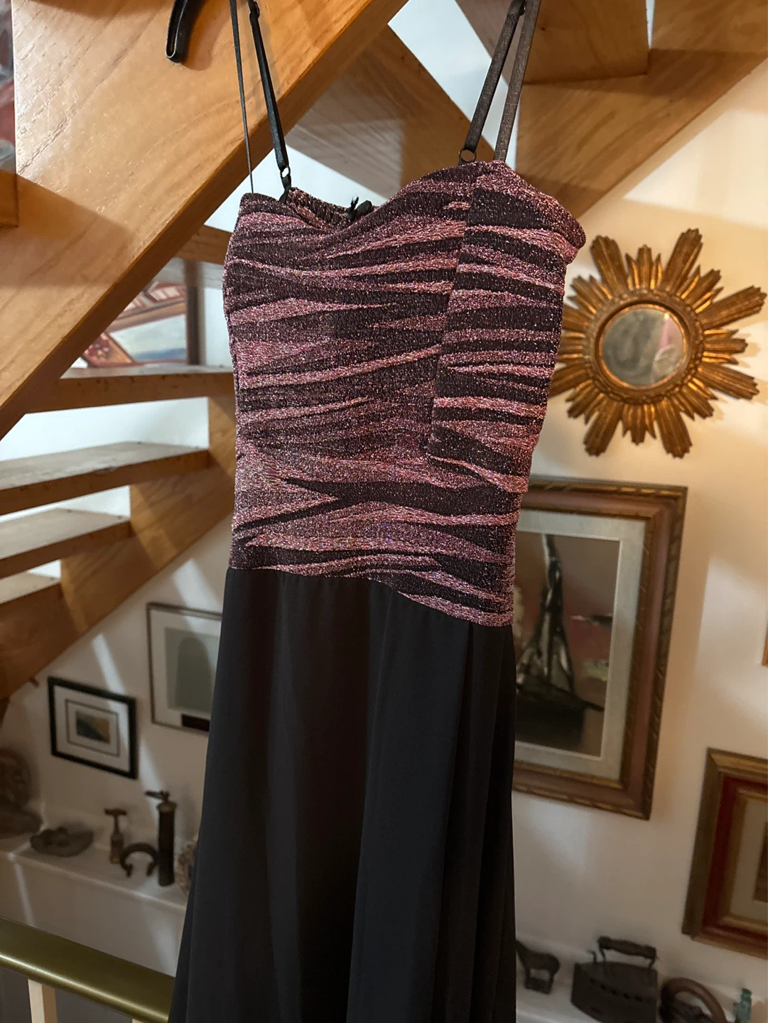 Sparkly & Black long Dress - photo 2