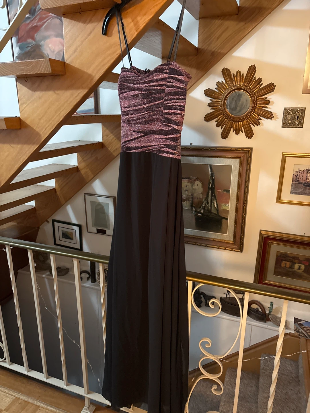 Sparkly & Black long Dress