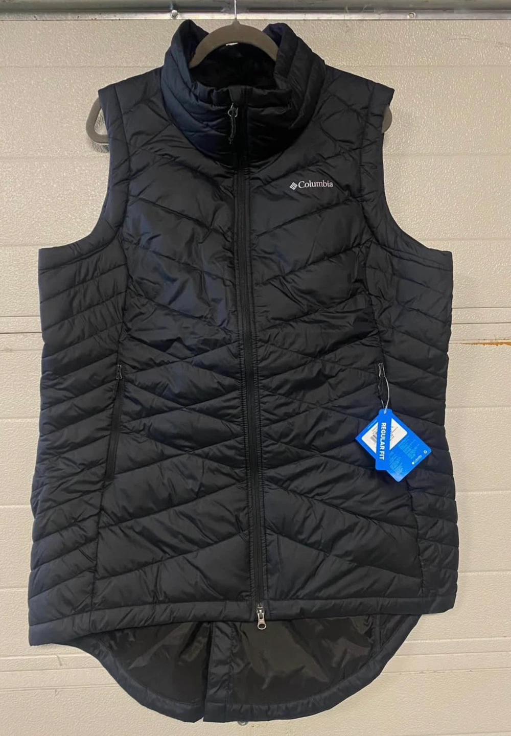 Columbia Heavenly II Long Vest Womens 1X Black