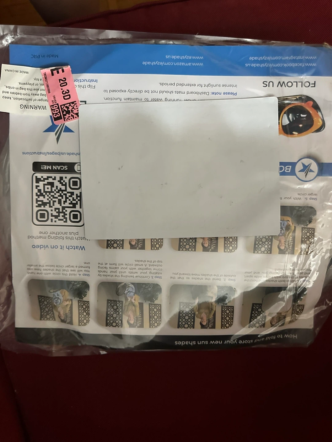 Ezyshade Sun Shades Folding Instructions