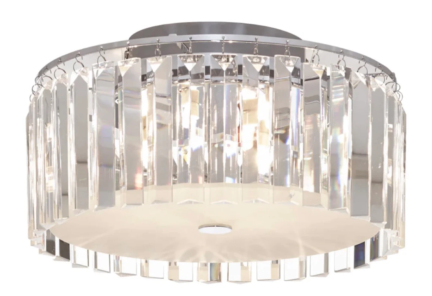 Flush Mount Crystal Chandelier