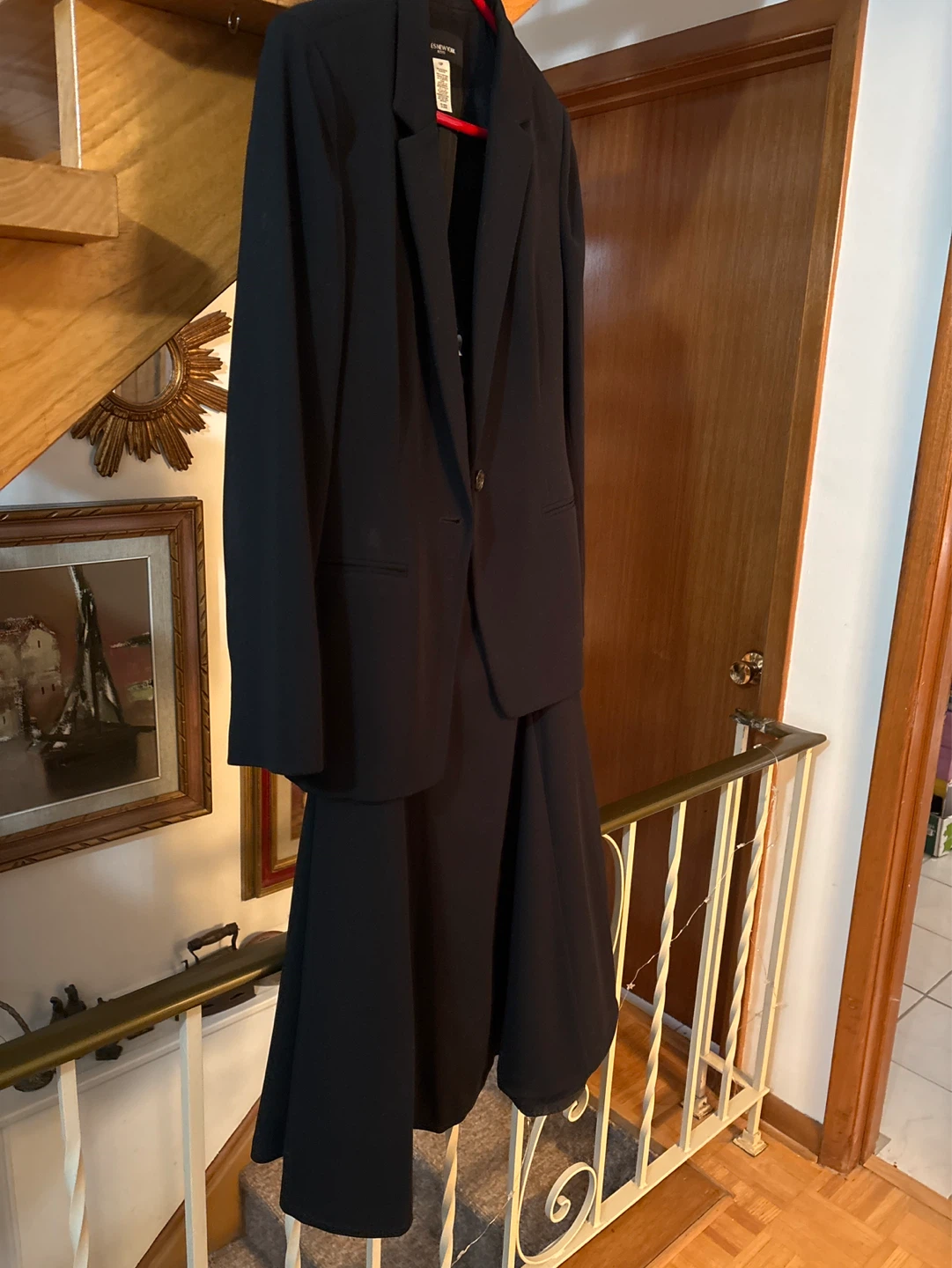 JOHN VARVATOS Black Suit Jacket and Skirt - photo 2