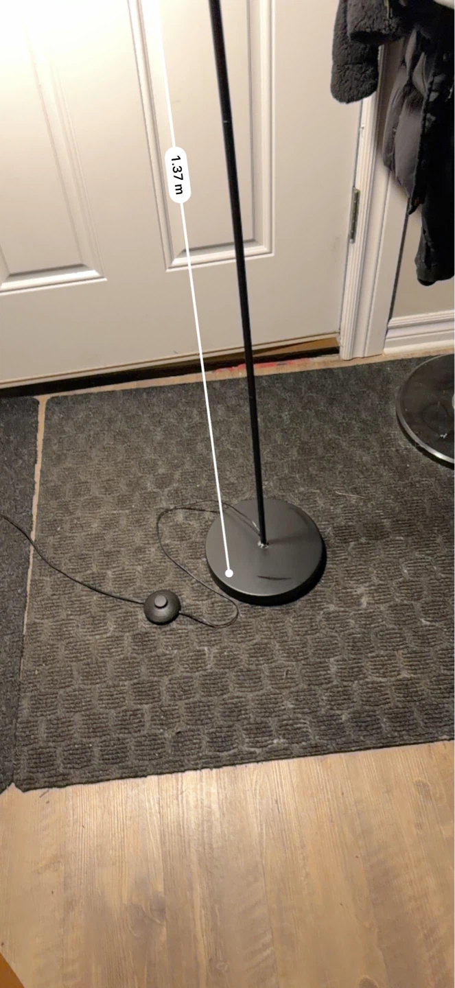 Black Floor Lamp - 1.37m Tall - photo 4