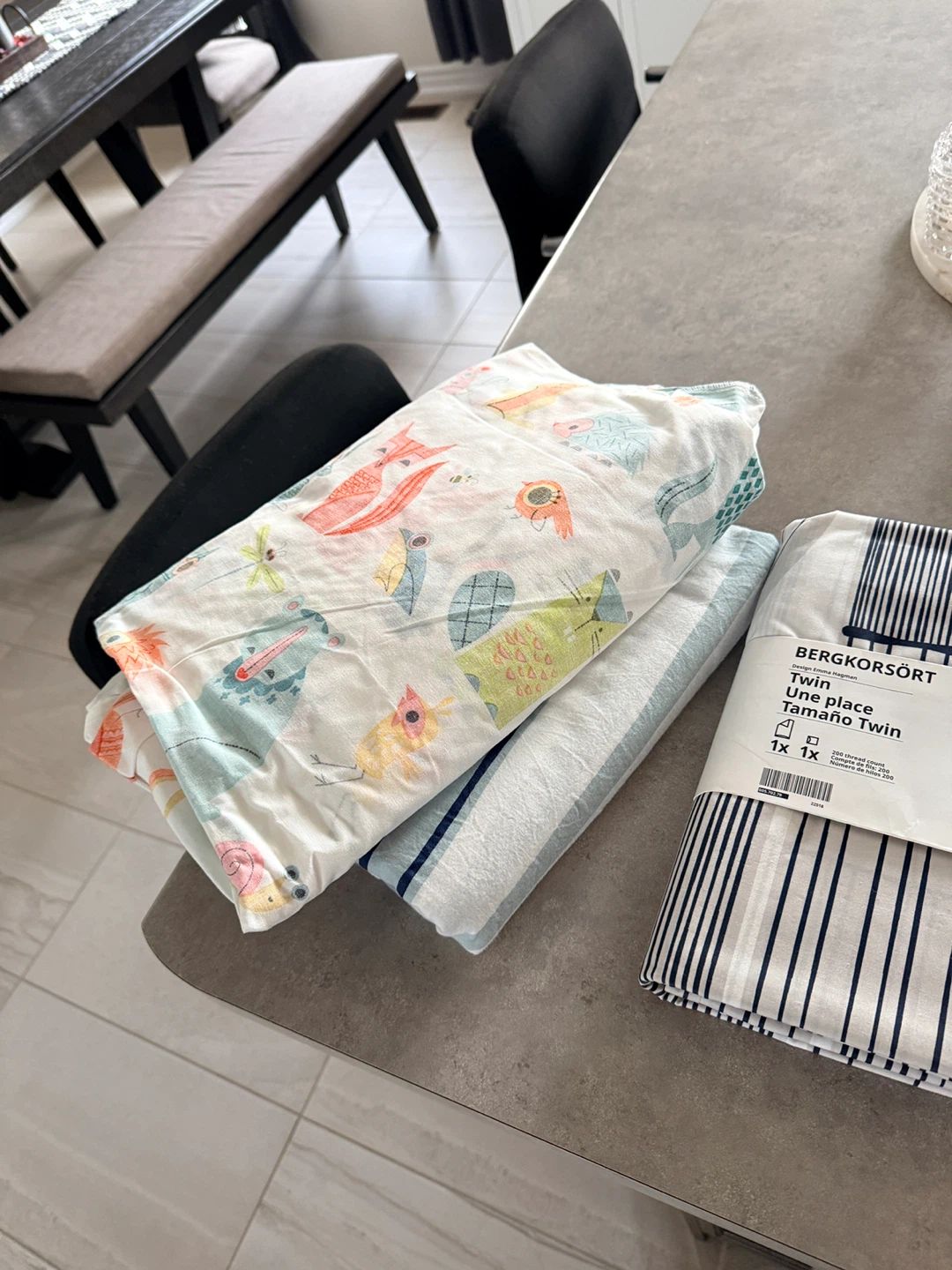 IKEA Twin Bedding Sets (BERGKORSÖRT, BRUNKRISSLA, TRÄDKRASSULA) - photo 3