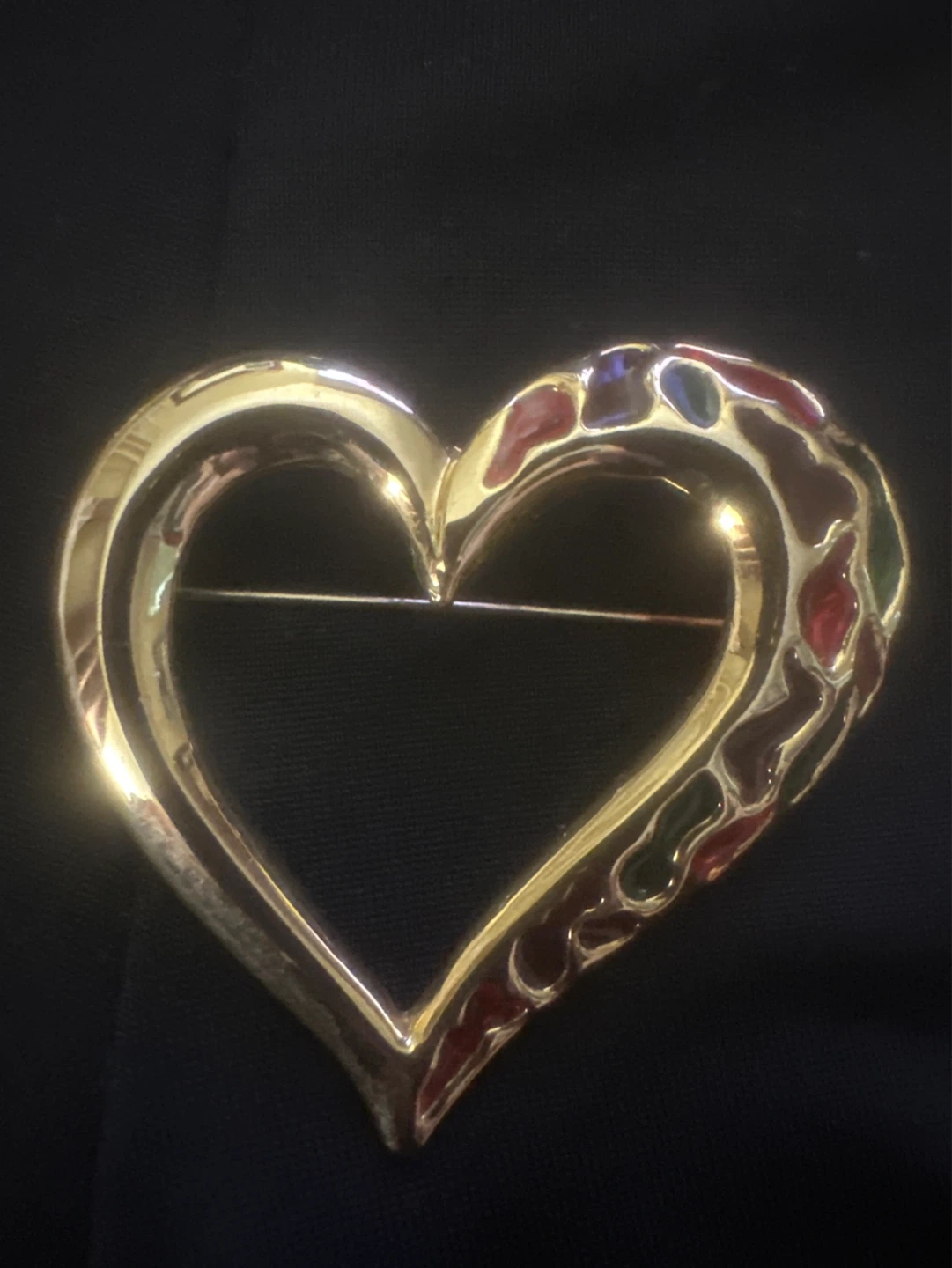 Gold-tone Enamel and Crystal Brooches (Set of 4) - photo 3
