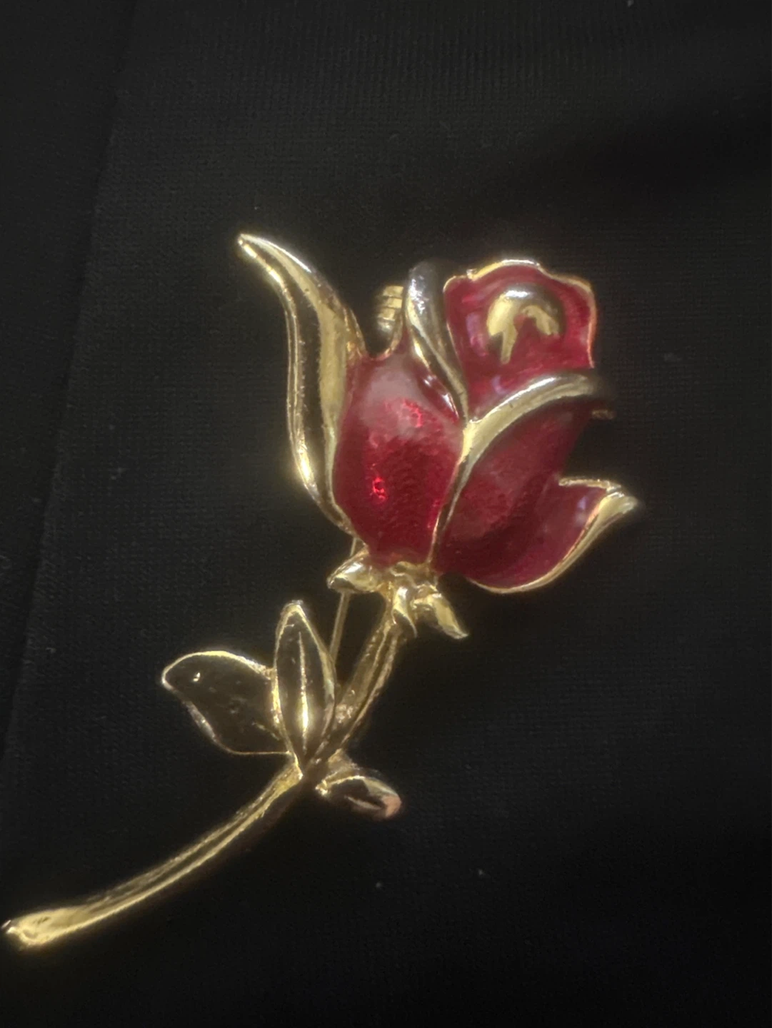 Gold-tone Enamel and Crystal Brooches (Set of 4) - photo 4
