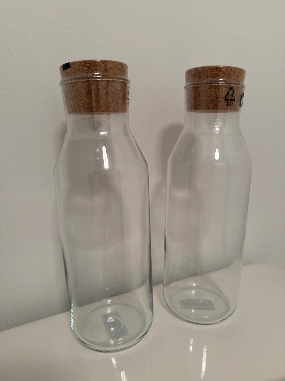IKEA Glass Bottles with Cork Lids - Set of 2 - photo 3