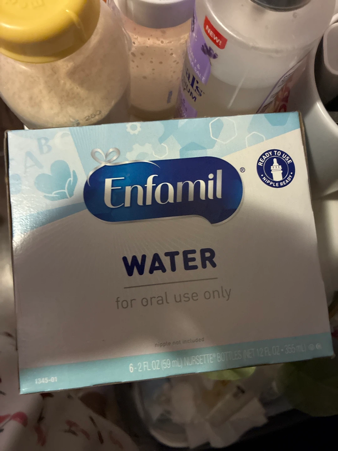 Enfamil Water for Oral Use - 6 x 2oz Nursette Bottles