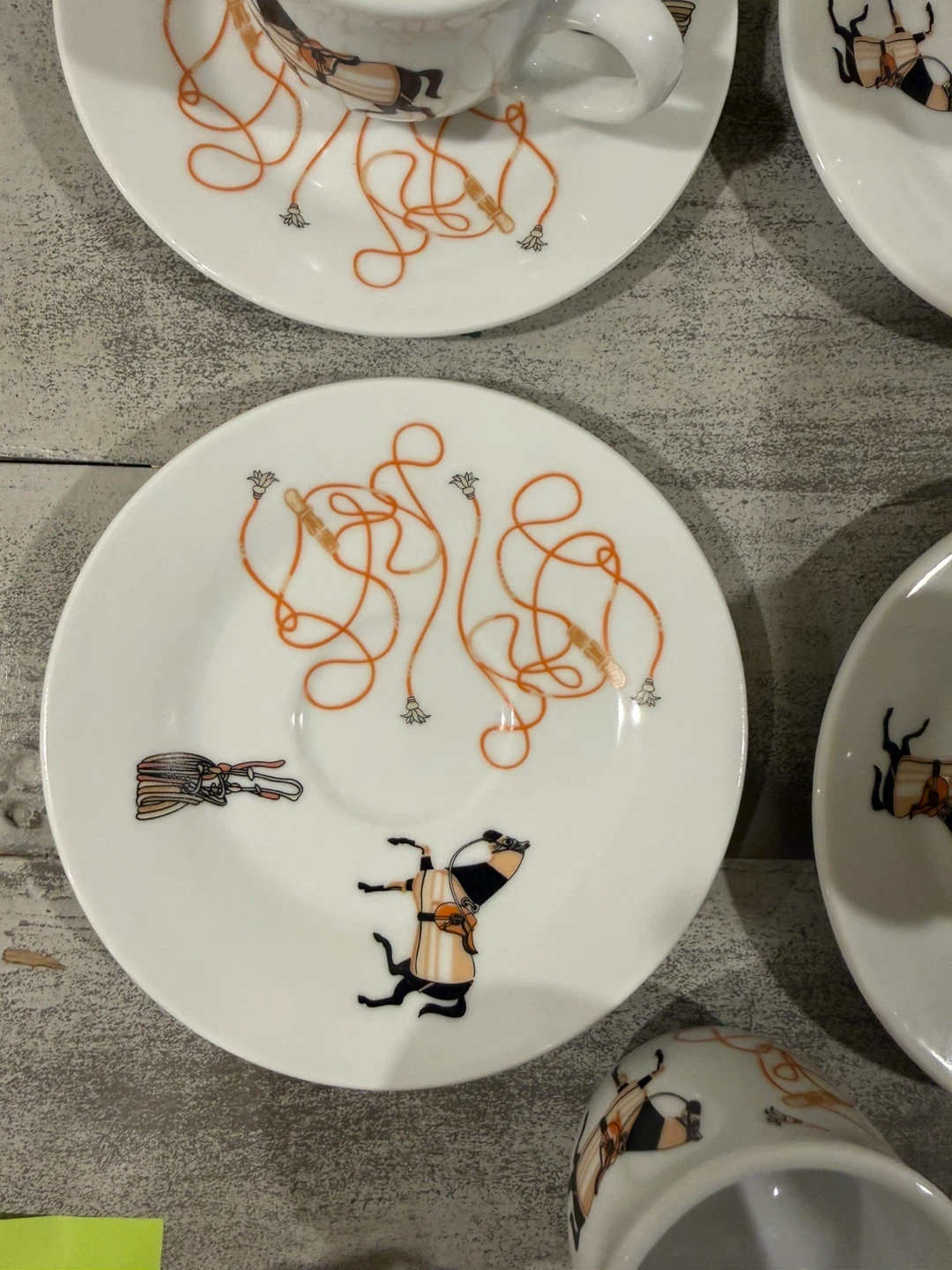 Set of 6 Espresso Cups and Saucers - photo 5