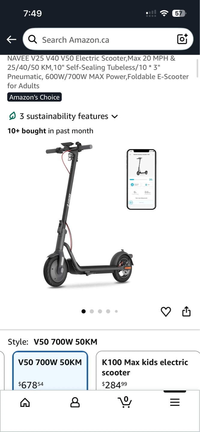 NAVEE V50 Electric Scooter - photo 2