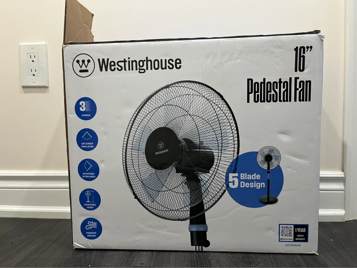 Westinghouse 16" Pedestal Fan - photo 5
