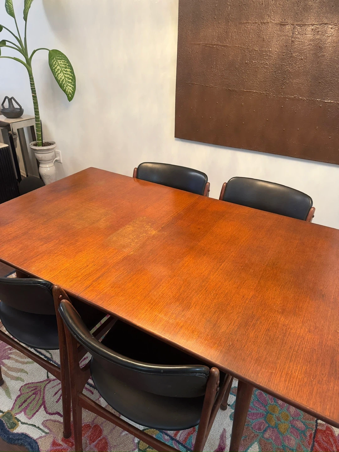 Danish Mid Century Modern Teak Draw Table - photo 2
