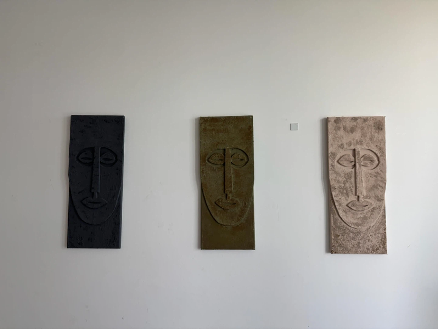 Handcrafted Abstract Faces Wall Art | Modern Sculptural - photo 2