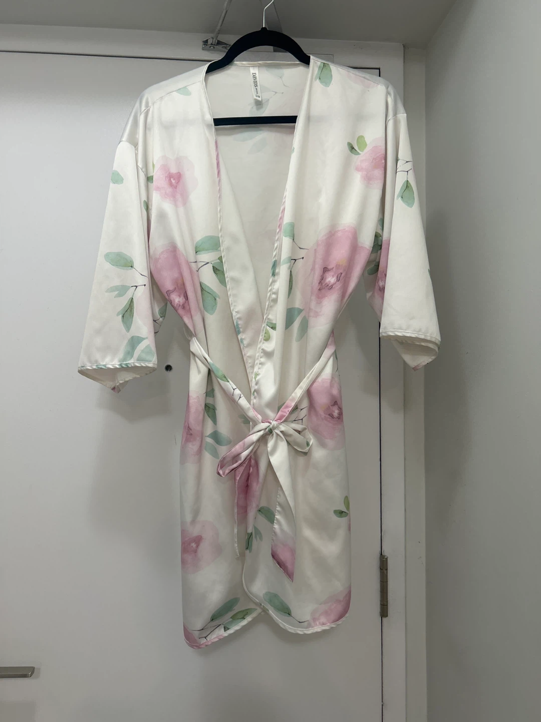 David's Bridal Floral Robe S/M