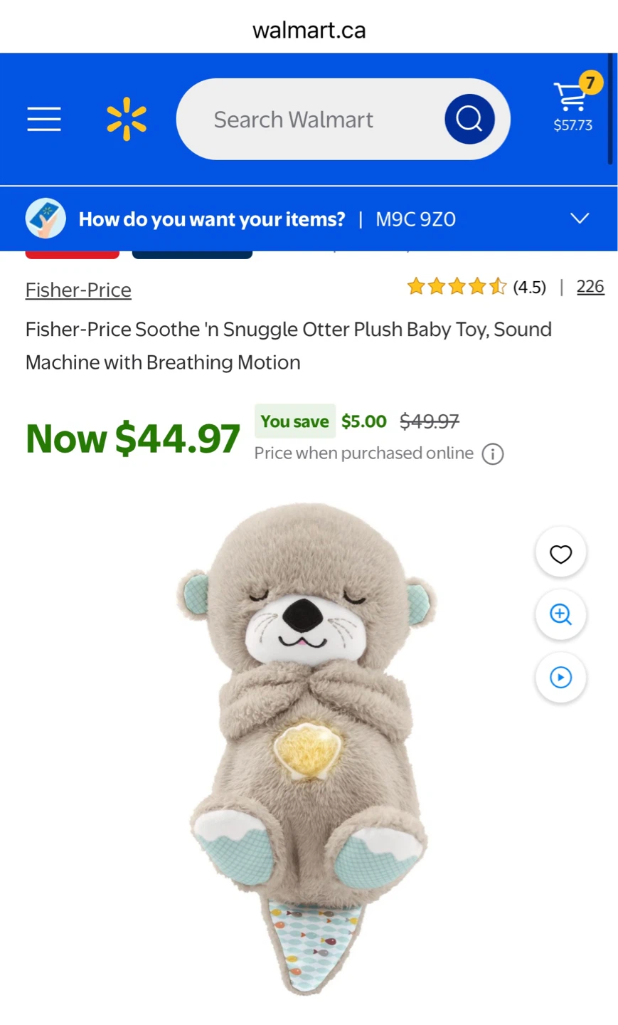 Fisher-Price Soothe 'n Snuggle Otter Plush Baby Toy - photo 5