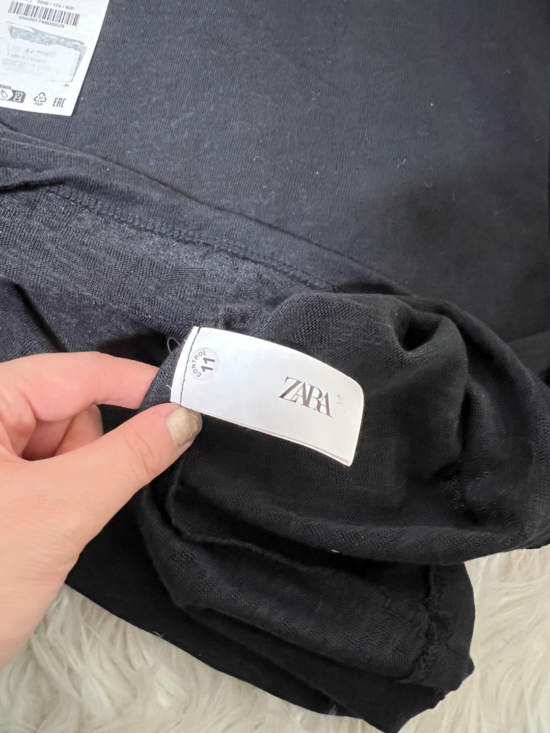 Black Zara Long Sleeve T-Shirt - Size S - photo 3