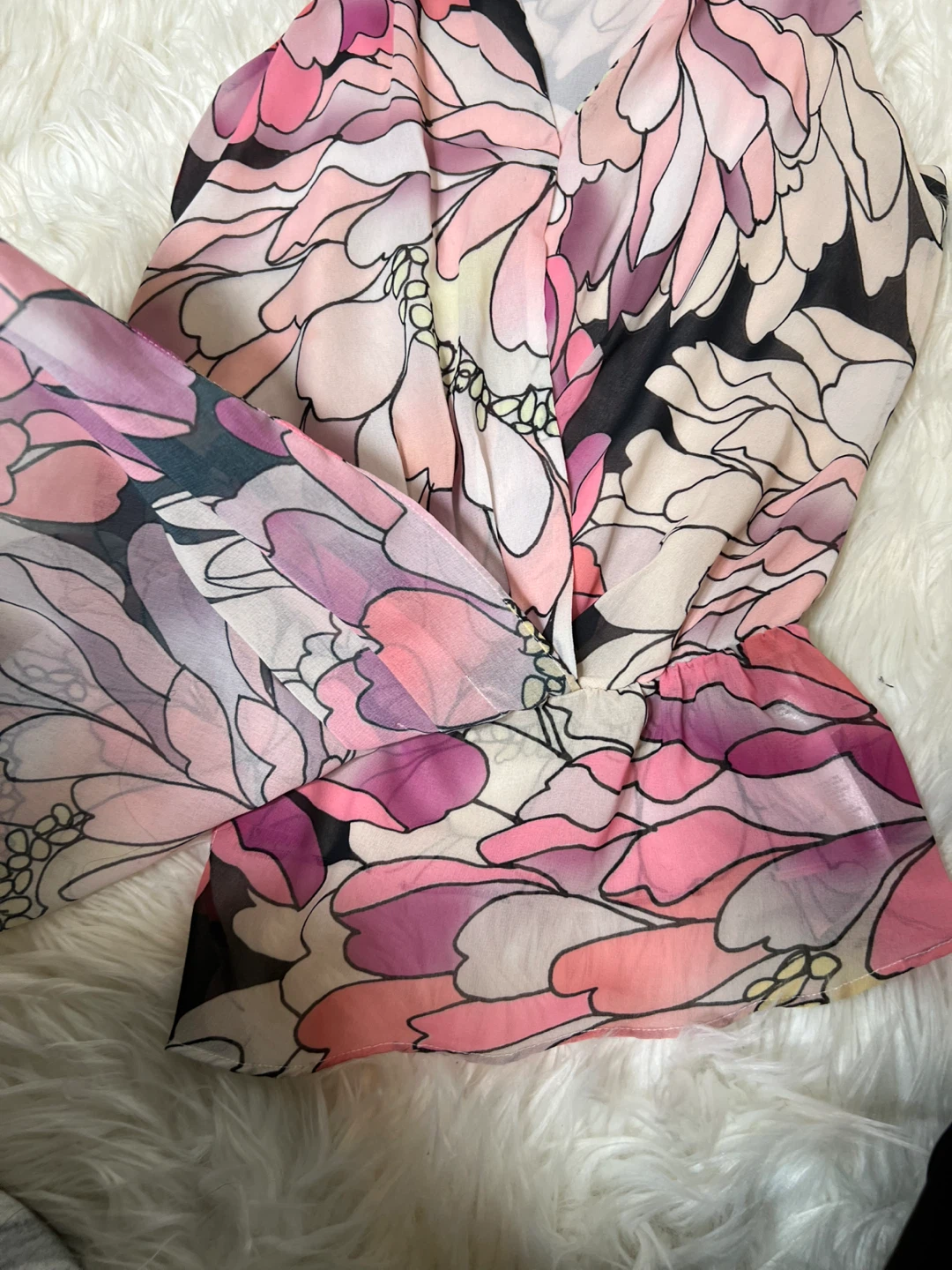 Marciano Floral Print Sleeveless V-Neck Top - photo 3