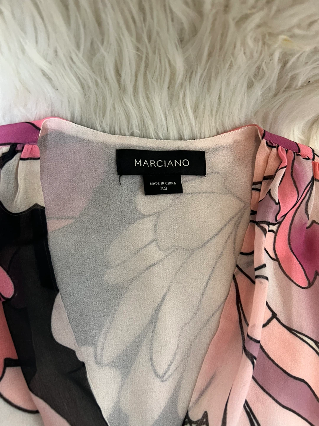 Marciano Floral Print Sleeveless V-Neck Top - photo 2